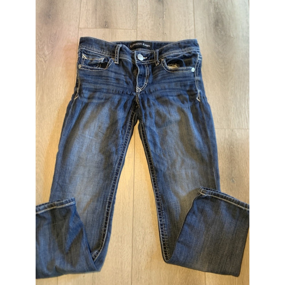 Express‎ Jeans Stella Ultra Skinny Size 4s Dark Wash